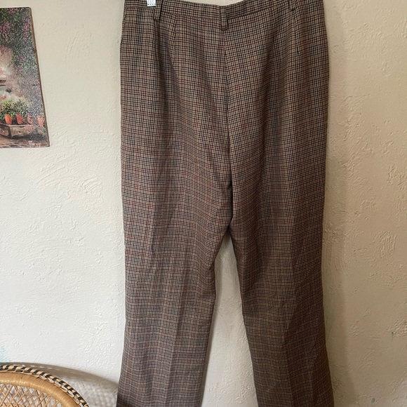 Brown Plaid Trousers - Picture 4 of 7
